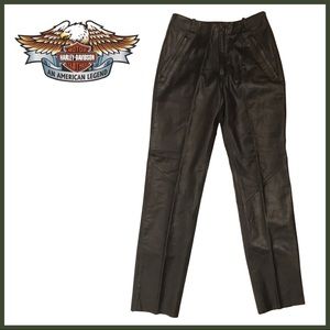 LAST CHANCE!! Harley Davidson High-Waist Black Leather Pant NWOT